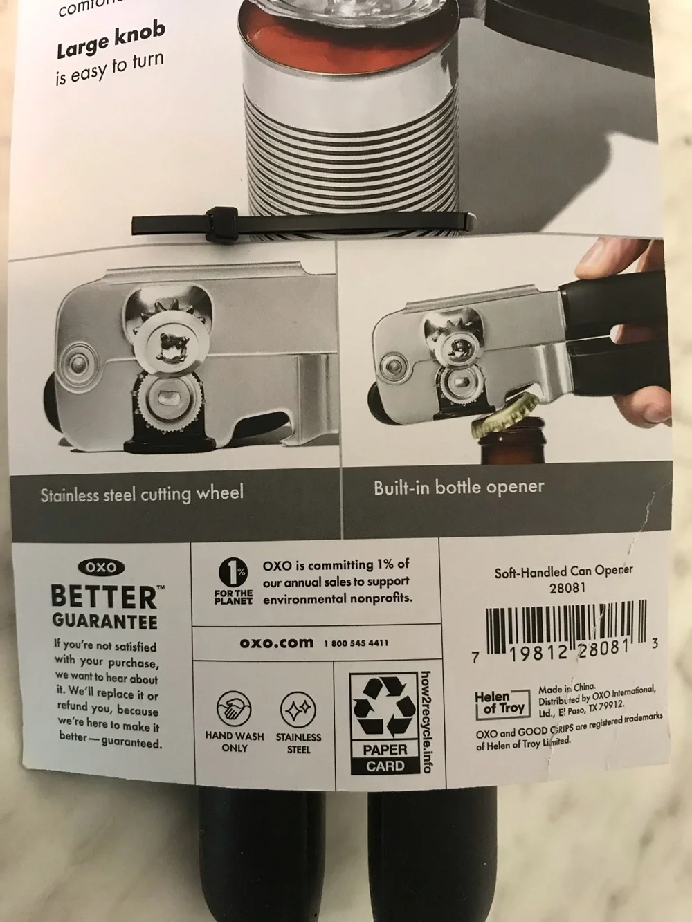 OXO Good Grips Soft Handled Can Opener With Bottle Opener